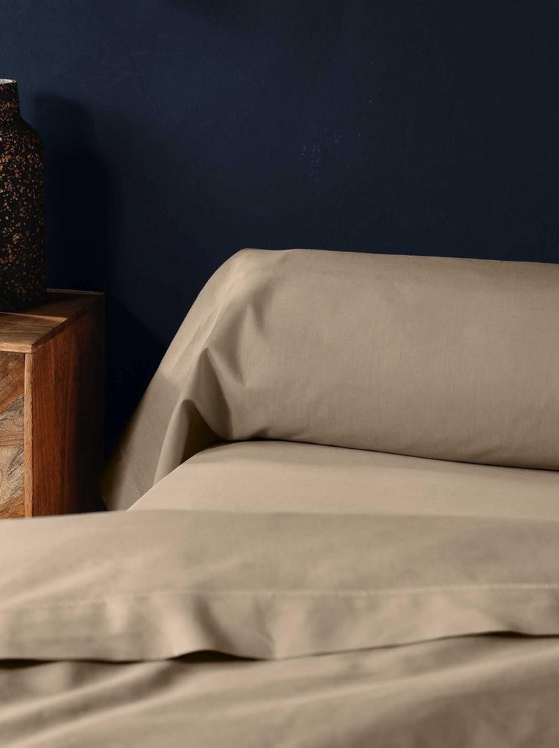 Fundas de almohada cilíndrica de Algodón NOA PROMO LINGE Beige arena - Kiabi