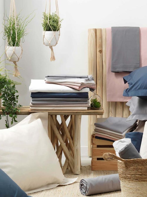 Fundas de almohada cilíndrica de Algodón Percal LIA PROMO LINGE - Kiabi