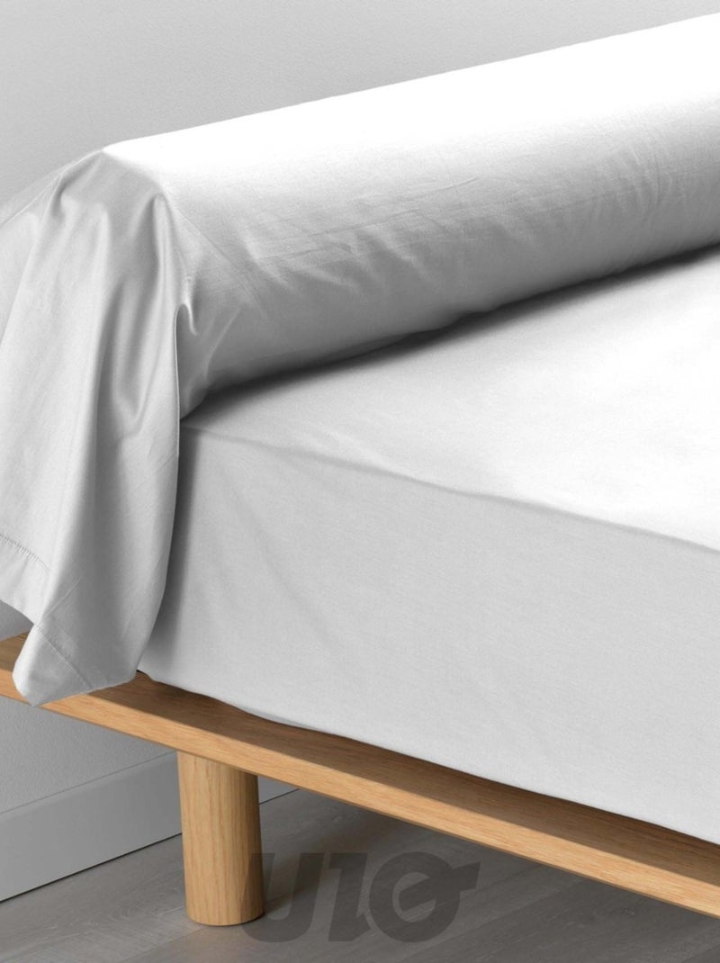 Fundas de almohada cilíndrica de Algodón Percal Percale Douceur d'Intérieur Blanco - Kiabi
