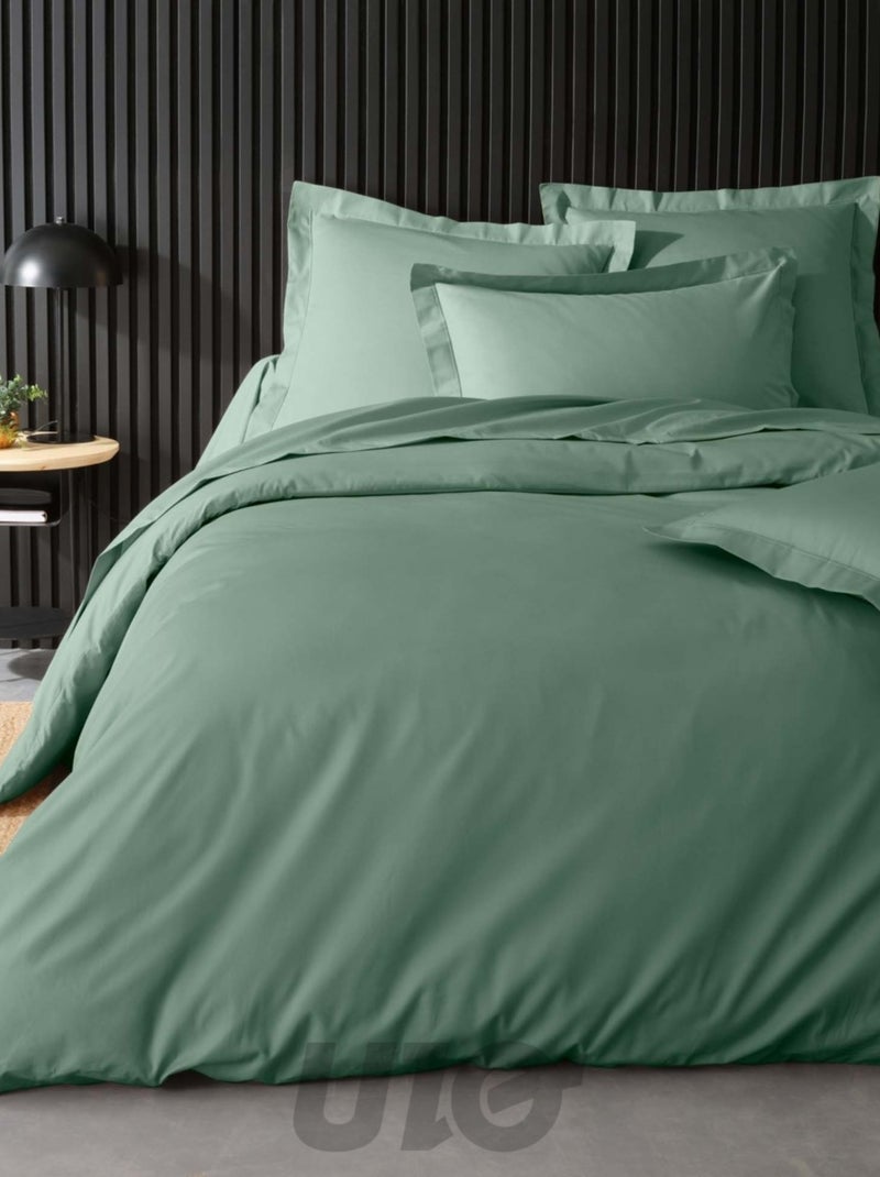 Fundas de almohada cilíndrica de Algodón Percal Percale Douceur d'Intérieur Verde salvia - Kiabi
