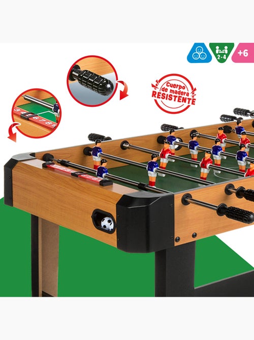 Futbolín de madera con patas 121x61x79 cm cb games - Kiabi Futbolín de madera con patas 121x61x79 cm cb games - Kiabi