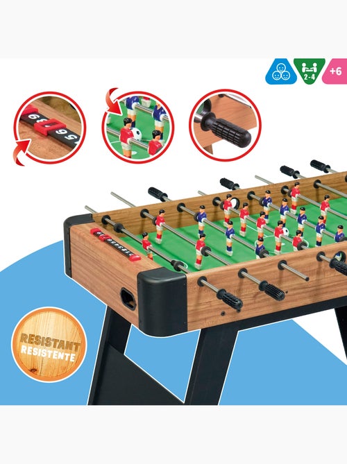 Futbolín de madera con patas 121x61x81 cm cb games - Kiabi