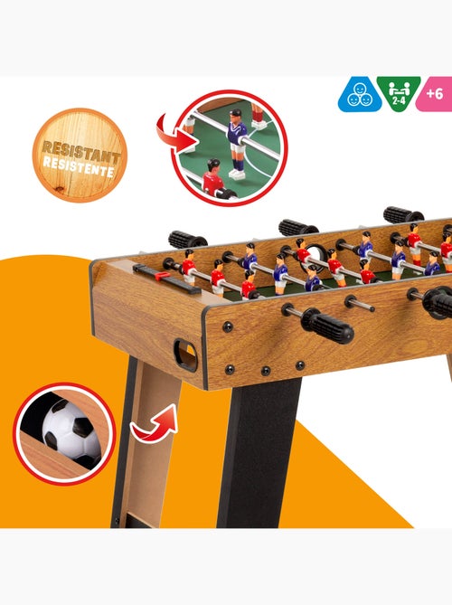 Futbolín de madera con patas 70x37x65 cm cb games - Kiabi Futbolín de madera con patas 70x37x65 cm cb games - Kiabi