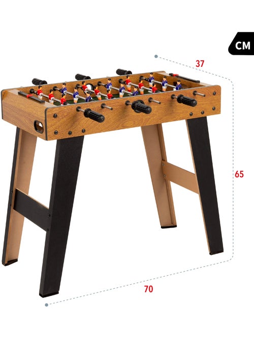Futbolín de madera con patas 70x37x65 cm cb games - Kiabi Futbolín de madera con patas 70x37x65 cm cb games - Kiabi