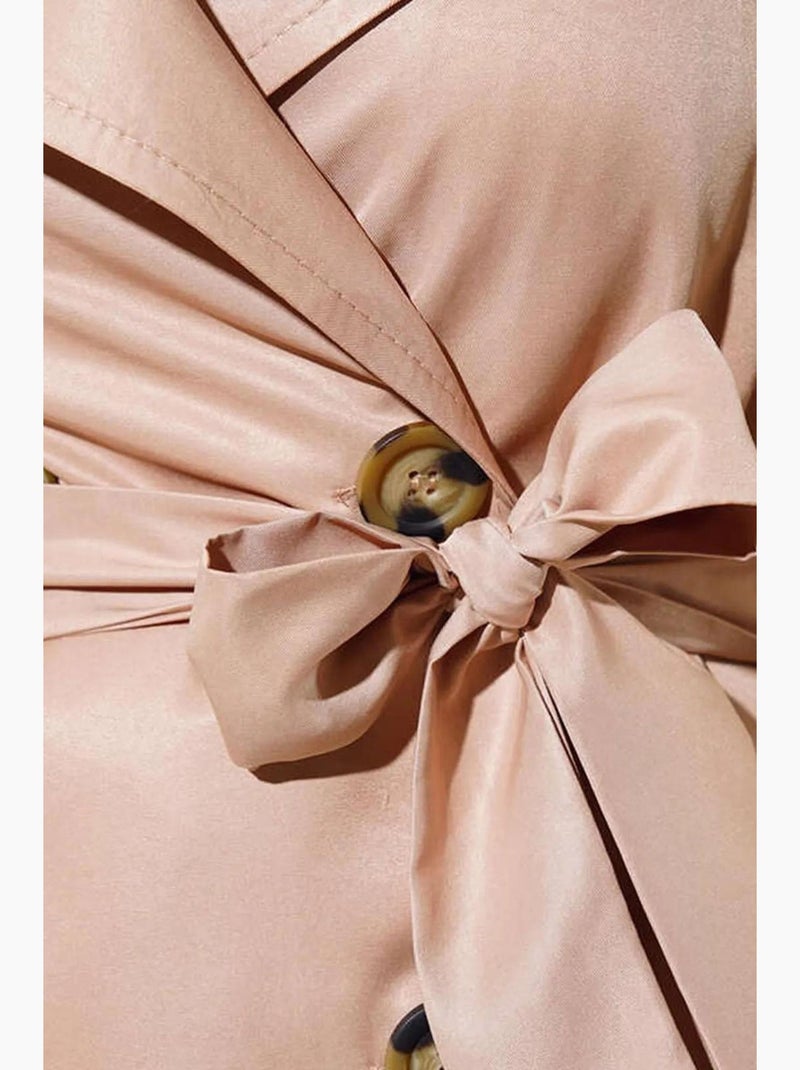 Gabardina con cuello cruzado bdart Marrón claro - Kiabi