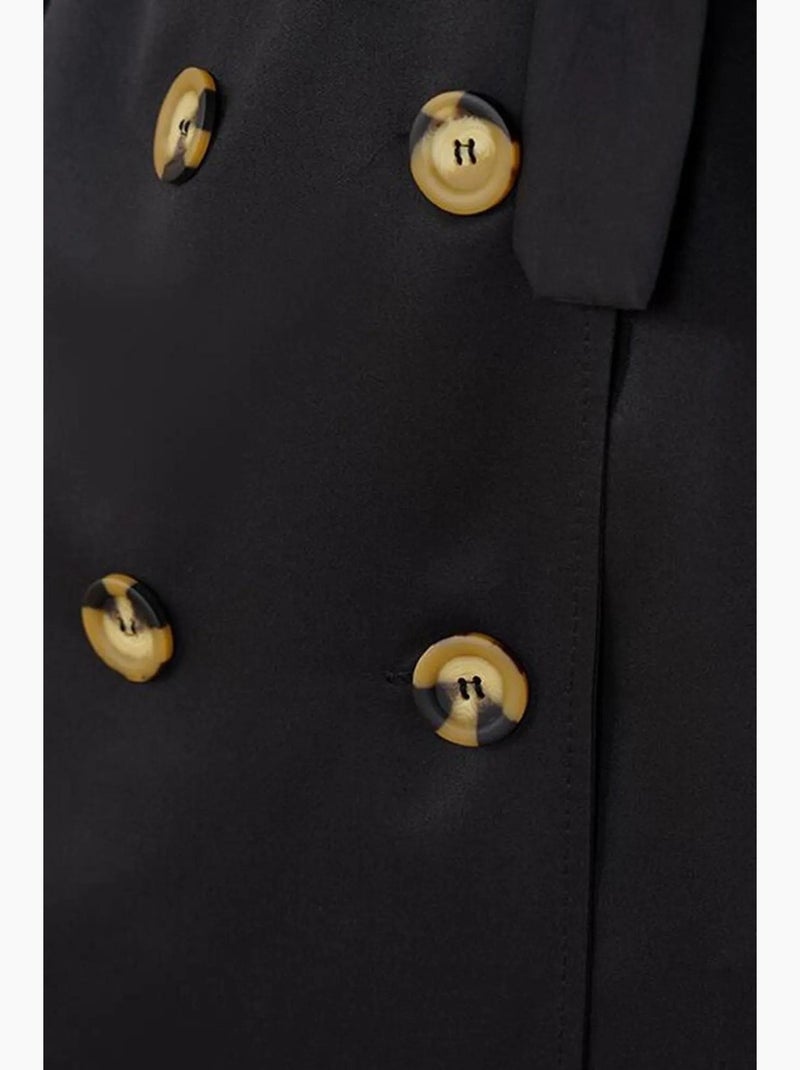 Gabardina con cuello cruzado bdart Negro - Kiabi