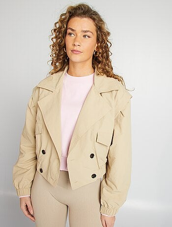 Gabardina corta - corte cropped