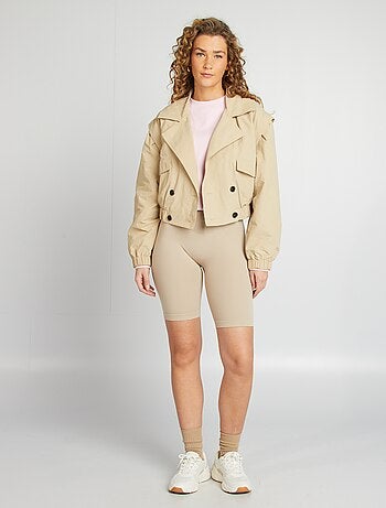 Gabardina corta - corte cropped