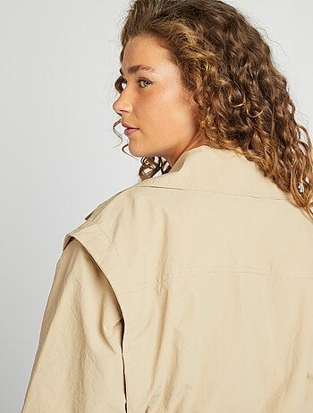 Gabardina corta - corte cropped