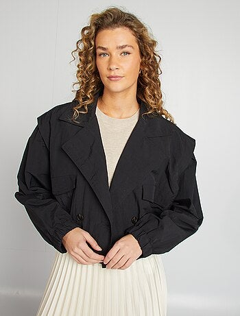 Gabardina corta - corte cropped