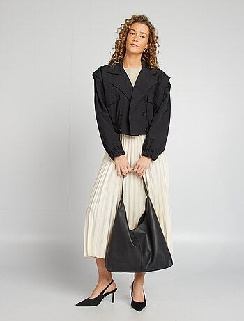 Gabardina corta - corte cropped