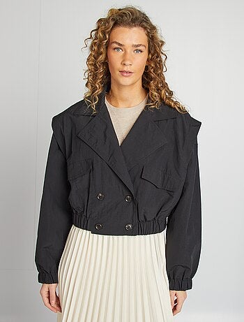 Gabardina corta - corte cropped
