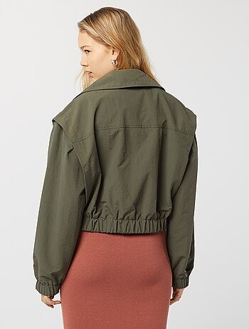 Gabardina corta - corte cropped