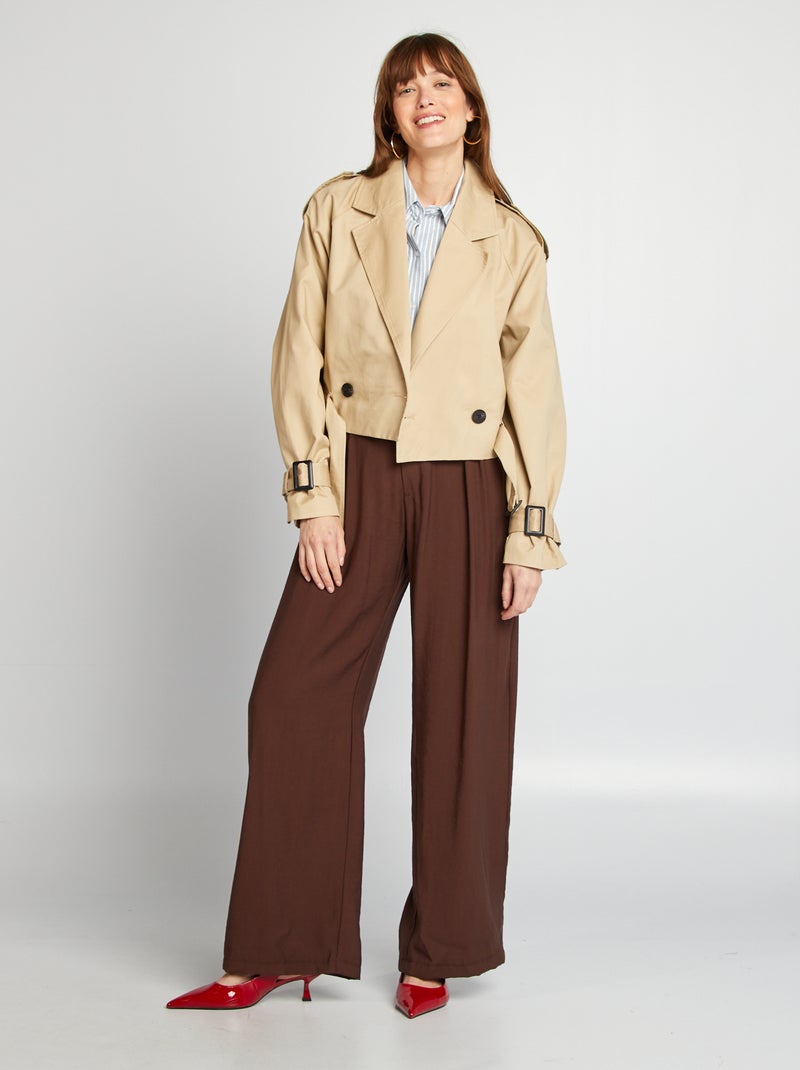 Gabardina corta BEIGE - Kiabi