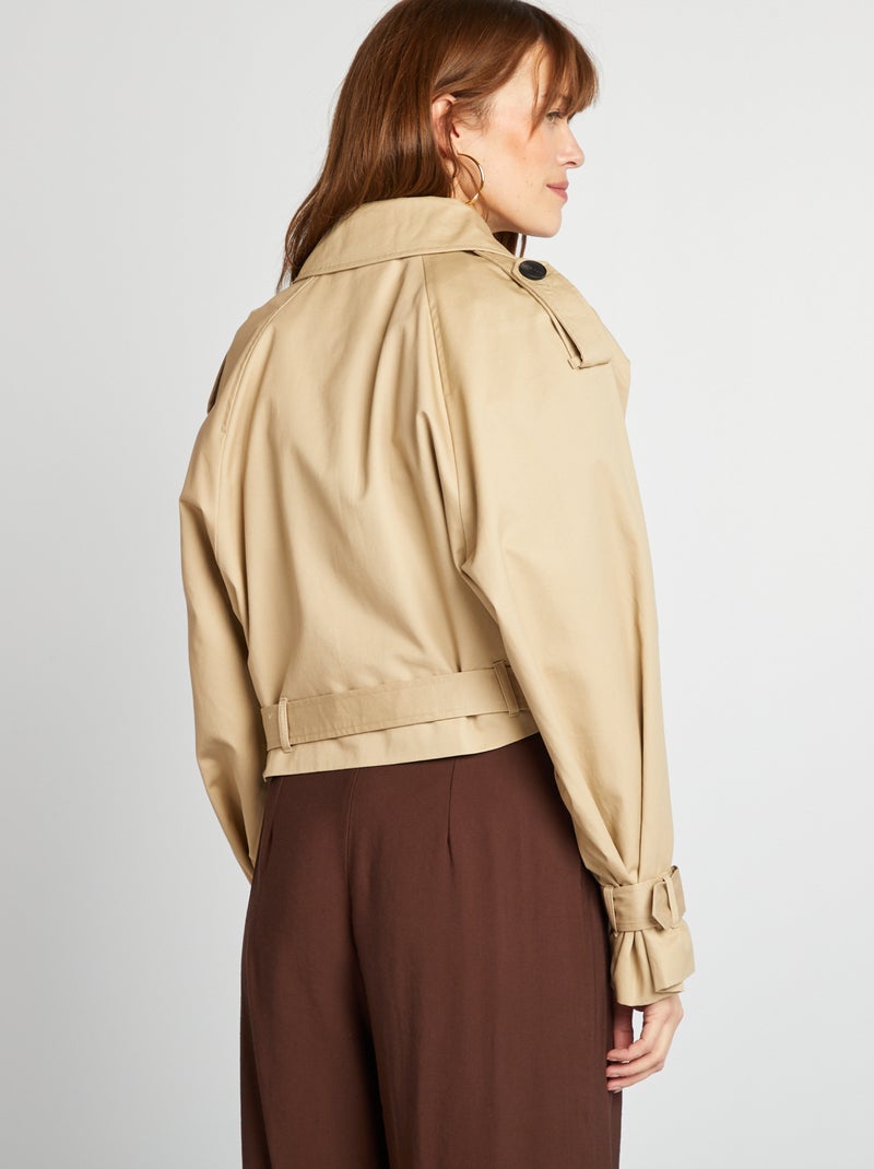 Gabardina corta BEIGE - Kiabi