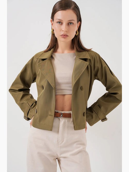 Gabardina corta con cinturón bdart - Kiabi Gabardina corta con cinturón bdart - Kiabi