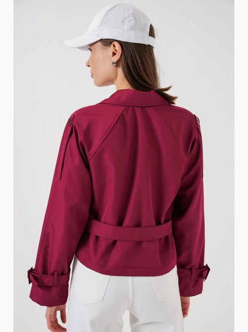 Gabardina corta con cinturón bdart - Kiabi Gabardina corta con cinturón bdart - Kiabi