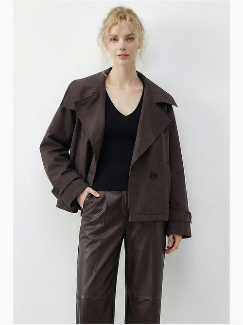 Gabardina corta con cuello mao lucci - Kiabi Gabardina corta con cuello mao lucci - Kiabi