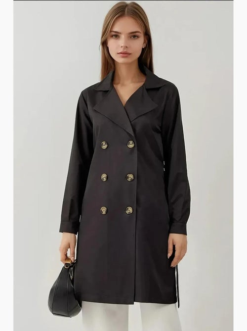 Gabardina corta cruzada bdart - Kiabi Gabardina corta cruzada bdart - Kiabi