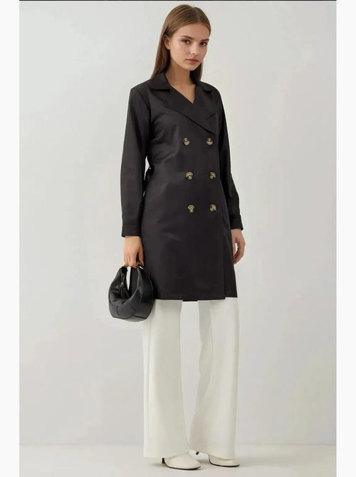 Gabardina corta cruzada bdart - Kiabi Gabardina corta cruzada bdart - Kiabi