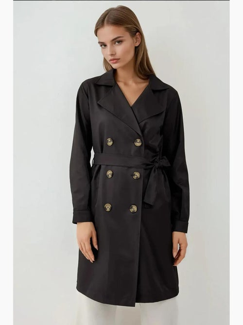 Gabardina corta cruzada bdart - Kiabi Gabardina corta cruzada bdart - Kiabi