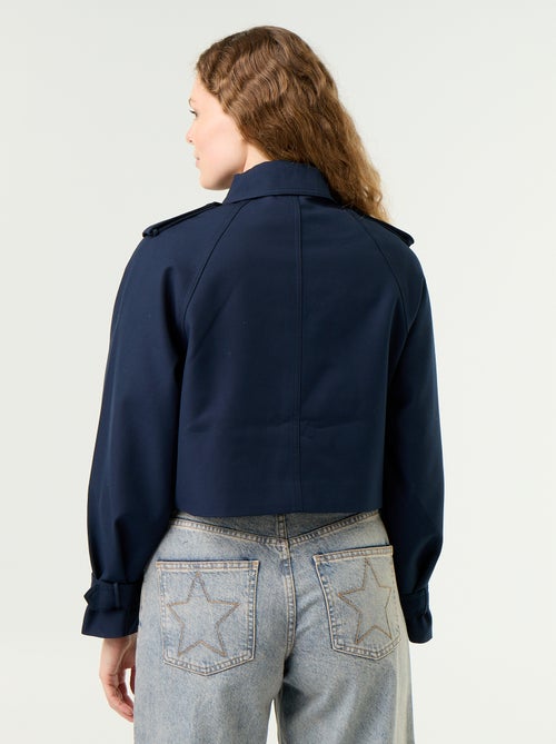 Gabardina corta de algodón - Kiabi