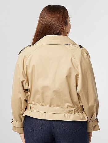 Gabardina corta impermeable