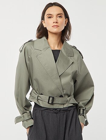 Gabardina corta