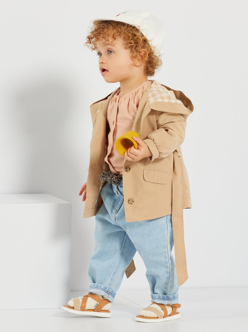Gabardina de microfibra BEIGE - Kiabi