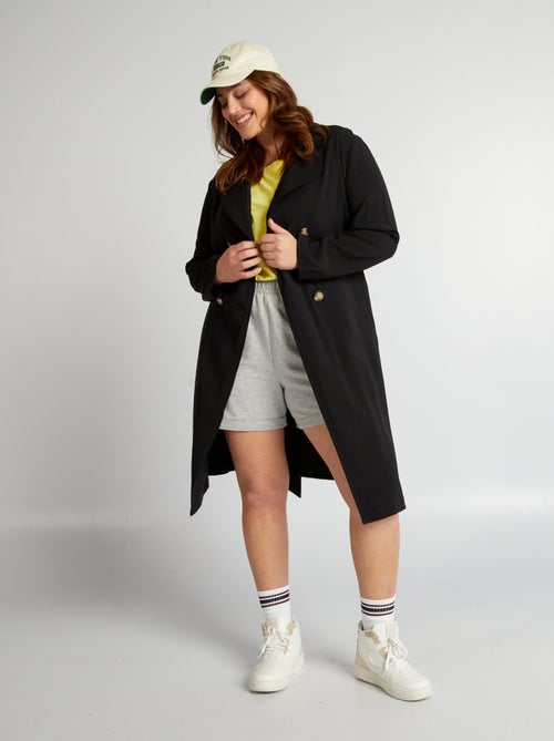 Gabardina fluida con doble botonadura - Kiabi