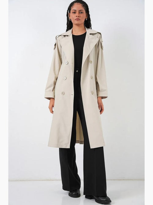 Gabardina larga acolchada y cruzada bdart - Kiabi Gabardina larga acolchada y cruzada bdart - Kiabi