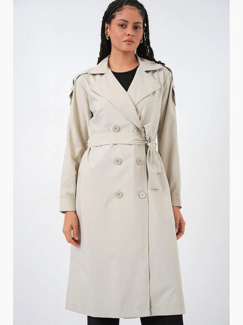 Gabardina larga acolchada y cruzada bdart - Kiabi Gabardina larga acolchada y cruzada bdart - Kiabi