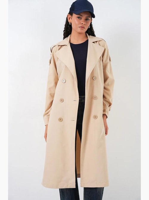 Gabardina larga acolchada y cruzada bdart - Kiabi Gabardina larga acolchada y cruzada bdart - Kiabi