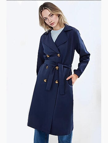 Gabardina larga con cinturón bdart