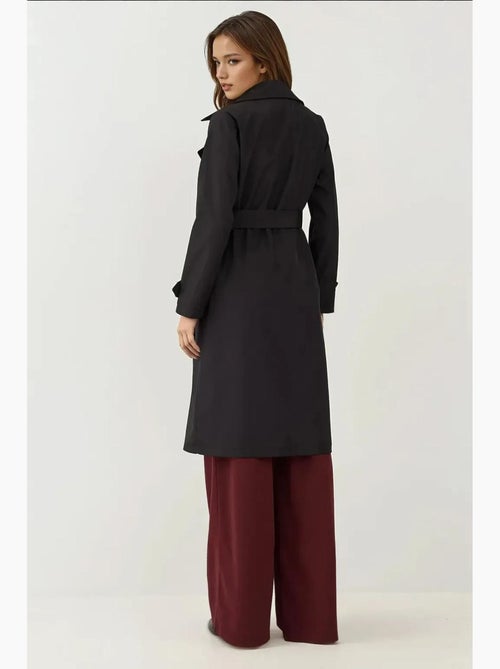 Gabardina larga con cinturón y manga larga bdart - Kiabi Gabardina larga con cinturón y manga larga bdart - Kiabi