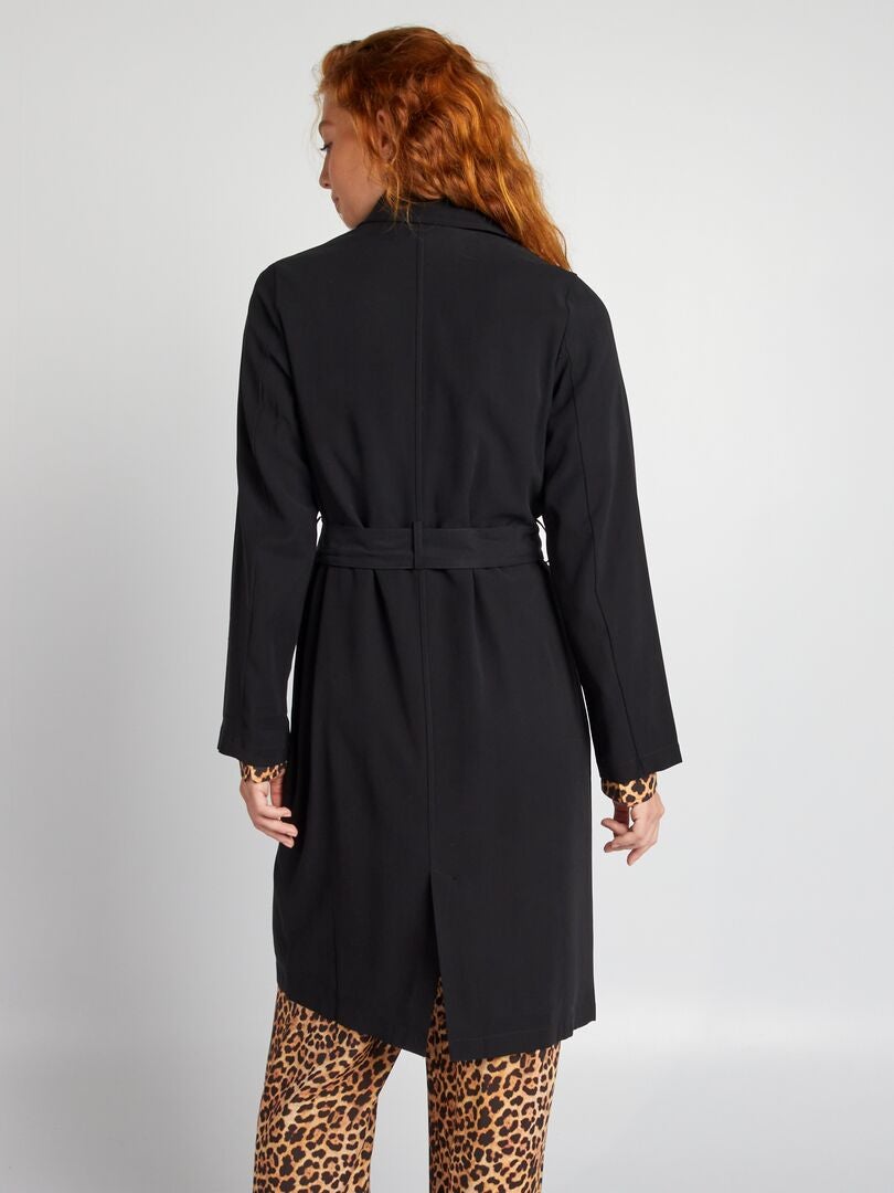 Vero Moda Mujer Abrigo De Invierno Con Cinturu00f3n Y Solapa Con