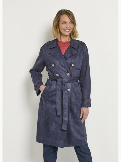 Gabardina larga efecto ante - AFIBEL - Kiabi