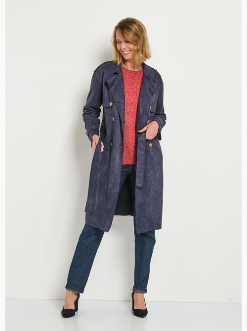 Gabardina larga efecto ante - AFIBEL - Kiabi