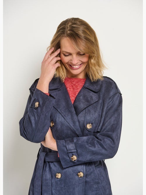 Gabardina larga efecto ante - AFIBEL - Kiabi