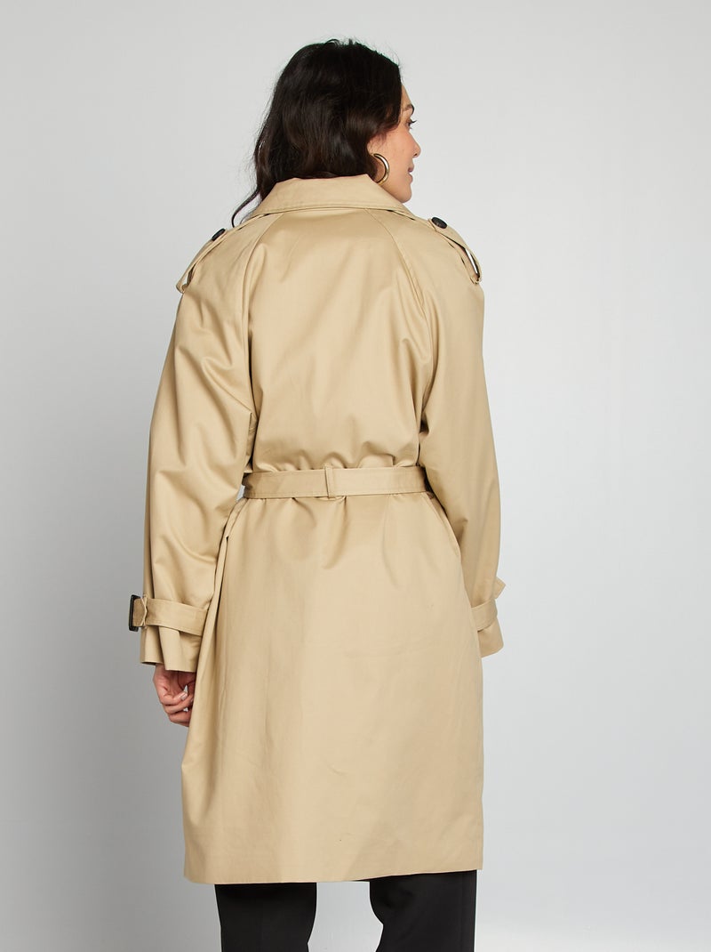 Gabardina largo medio BEIGE - Kiabi