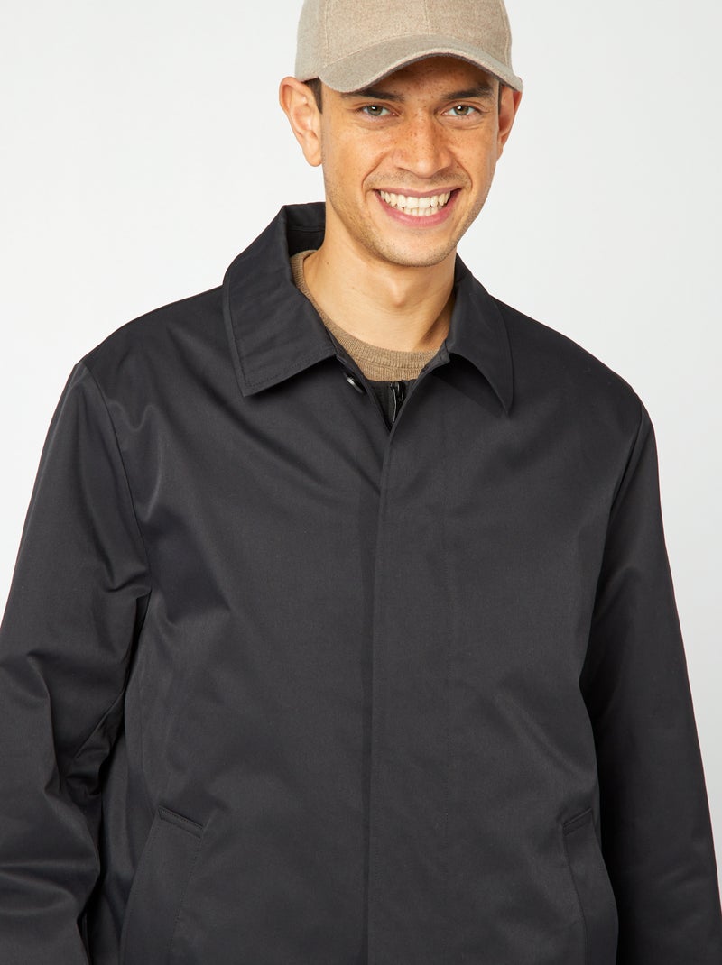 Gabardina midi chaleco acolchado en el interior negro - Kiabi