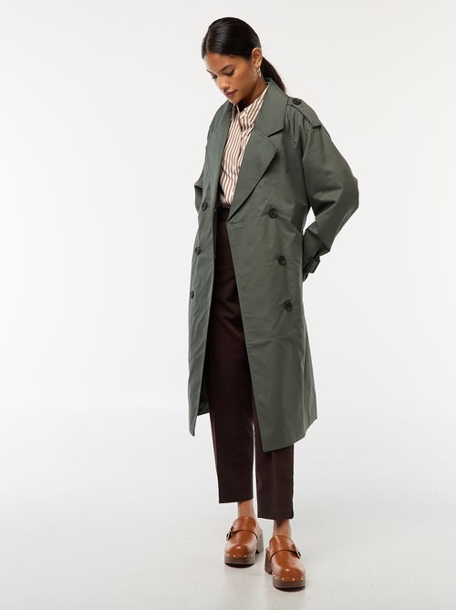 Gabardina midi ligera - Kiabi
