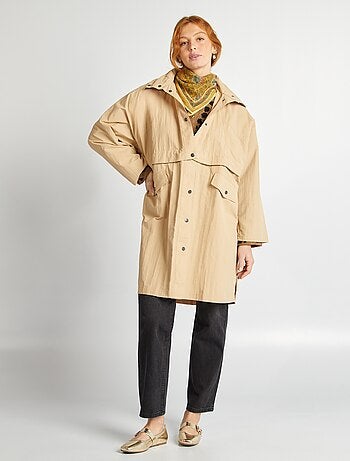 Gabardina oversize 2 en 1