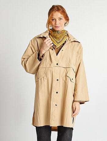 Gabardina oversize 2 en 1