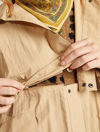 Gabardina oversize 2 en 1