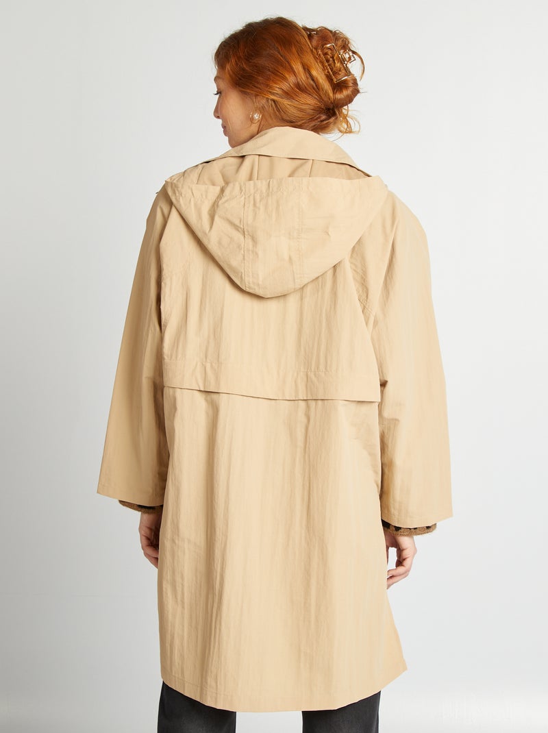 Gabardina oversize 2 en 1 BEIGE - Kiabi
