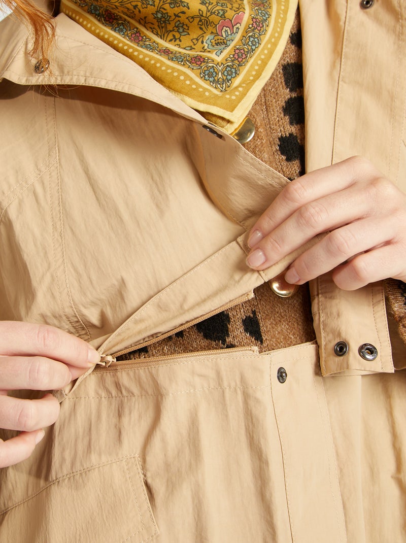 Gabardina oversize 2 en 1 BEIGE - Kiabi