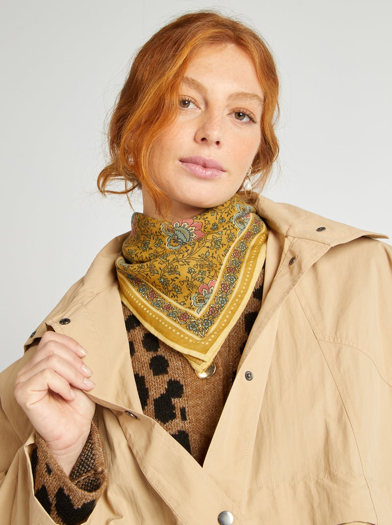 Gabardina oversize 2 en 1 BEIGE - Kiabi