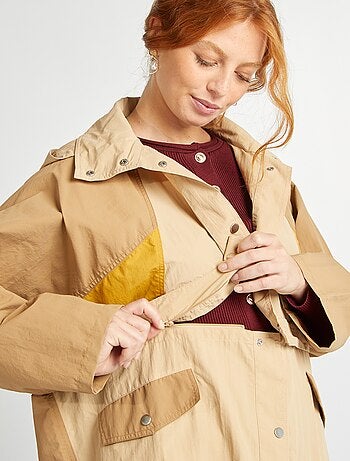 Gabardina oversize 2 en 1