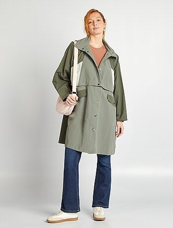 Gabardina oversize 2 en 1